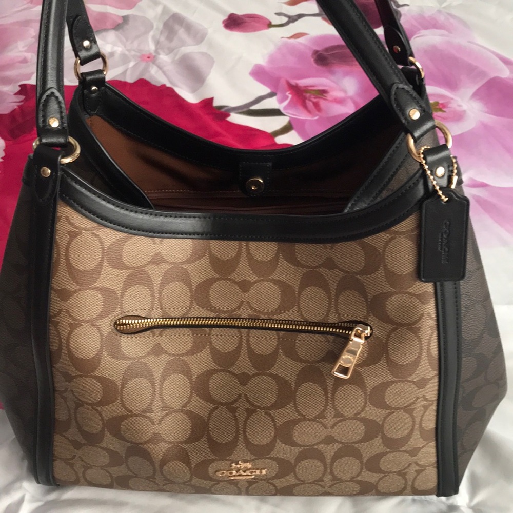 Brown Coach Monogram Purse